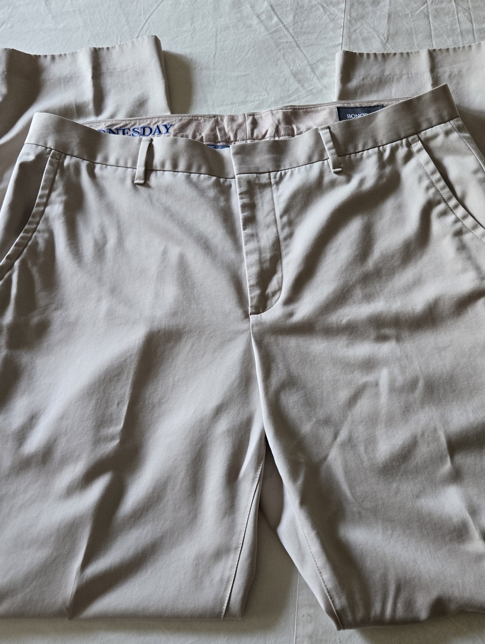 Bonobos Mens 36 x 32 Beige  Wednesday Pants Chinos Straight Leg Classic